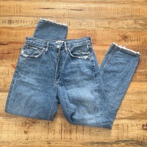 Agolde Riley straight leg high rise jeans
